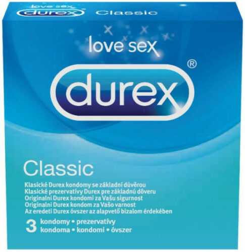 Durex Classic – klasické kondomy (3 ks)