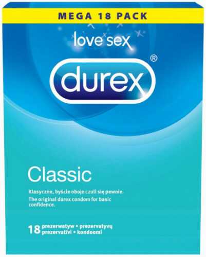 Durex Classic – klasické kondomy (18 ks)