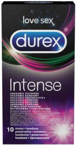 Durex Intense Orgasmic – vroubkované kondomy (10 ks)