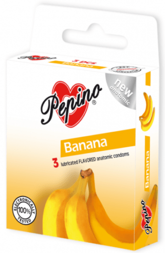 Pepino Banán – ochucené kondomy (3 ks)