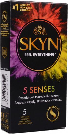 SKYN 5 Senses – mix bezlatexových kondomů (5 ks)