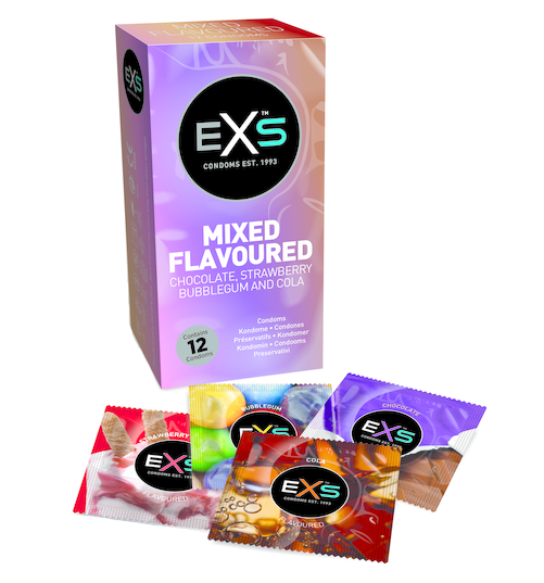 EXS Mixed Flavoured – mix ochucených kondomů (12 ks)