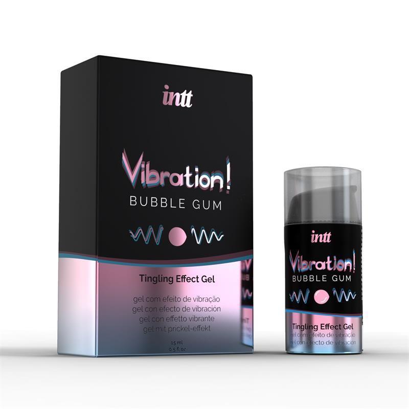 intt Vibration! Tingling effect gel - Bubble gum 15 ml intt
