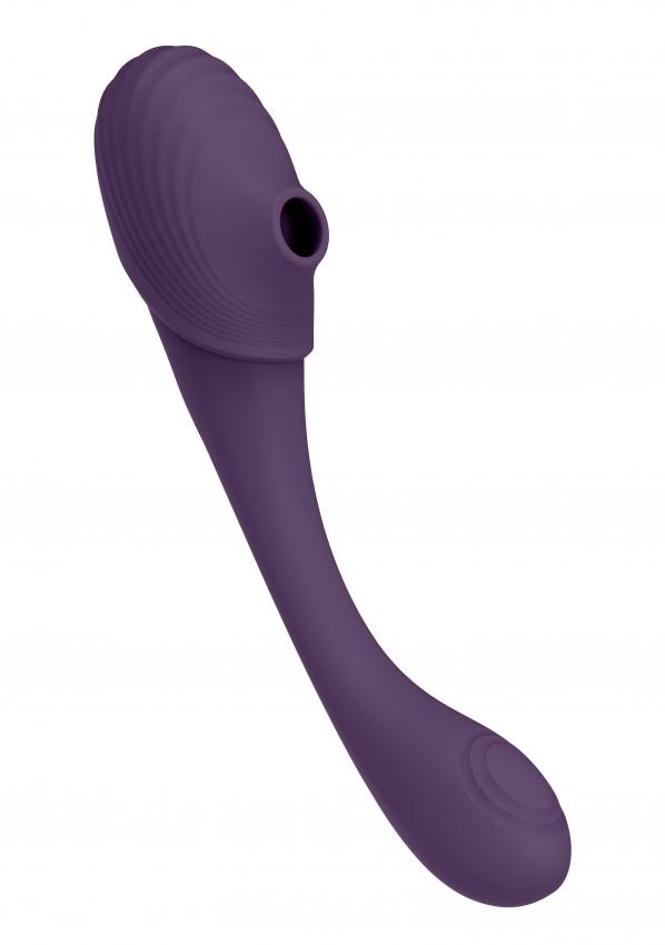VIVE Mirai Vibrátor na G-bod a stimulátor na klitoris 2 v 1 - fialový VIVE