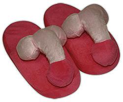 Penis Plyšové bačkory - růžové Orion