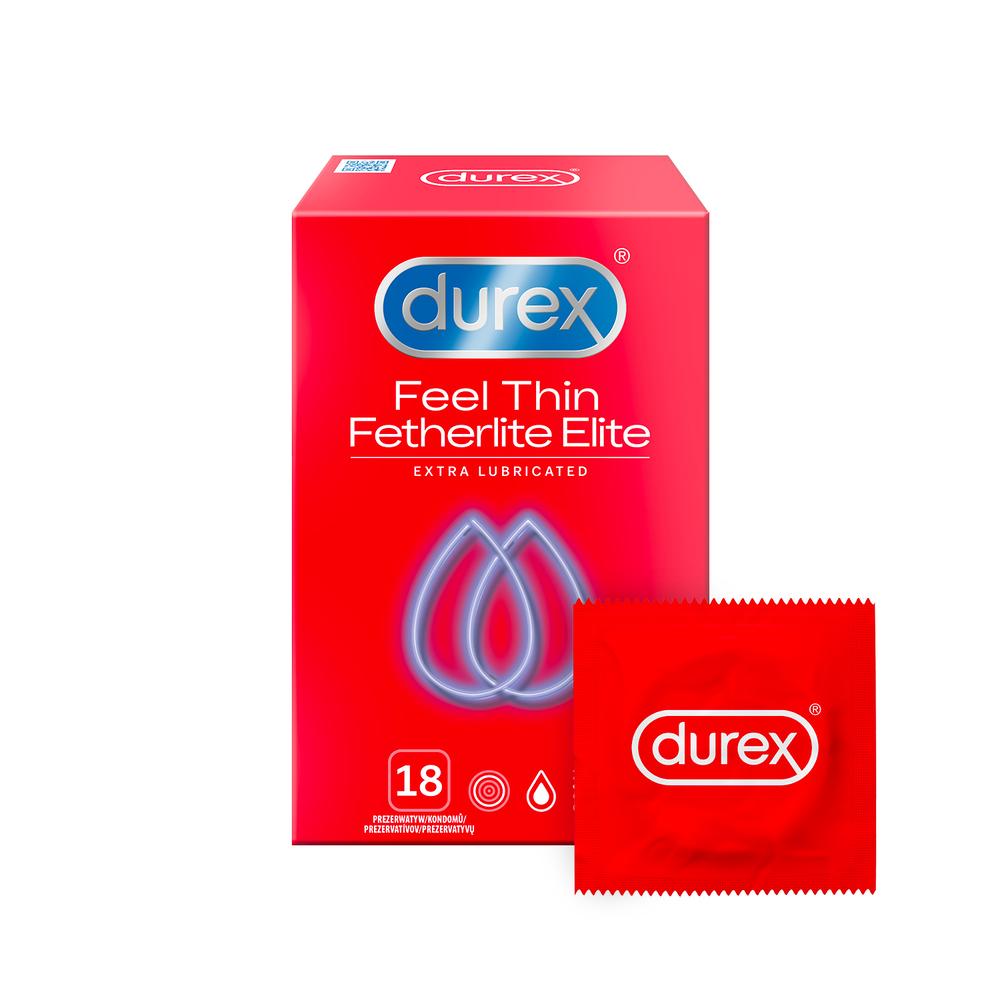 DUREX kondomy Feel Thin Fetherlite Elite Extra Lubricated 18ks Durex