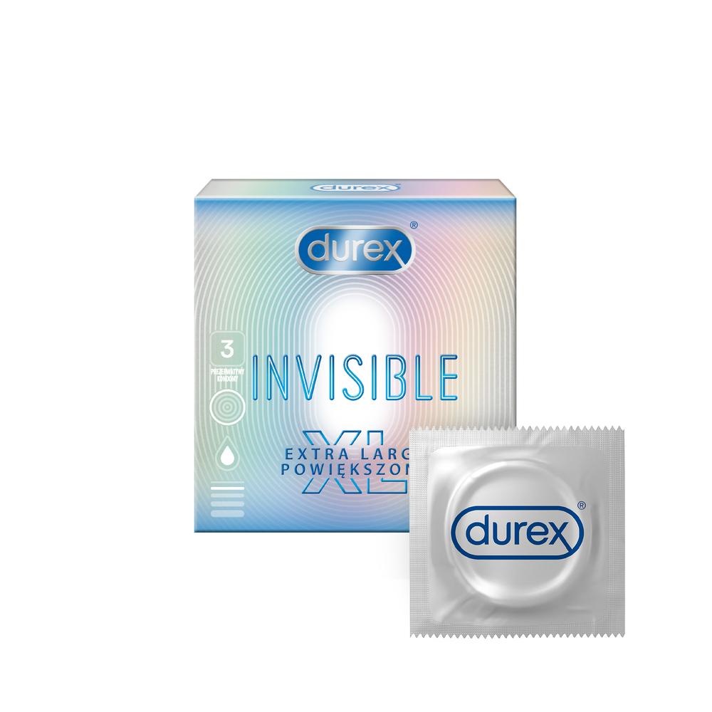DUREX kondomy  Invisible XL 3 ks Durex