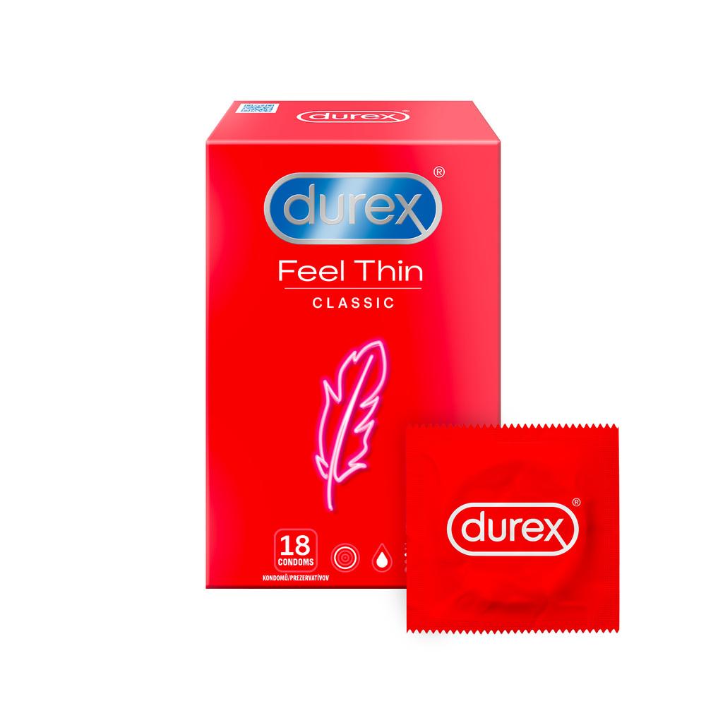 Durex Feel Thin Classic kondomy 18 ks Durex