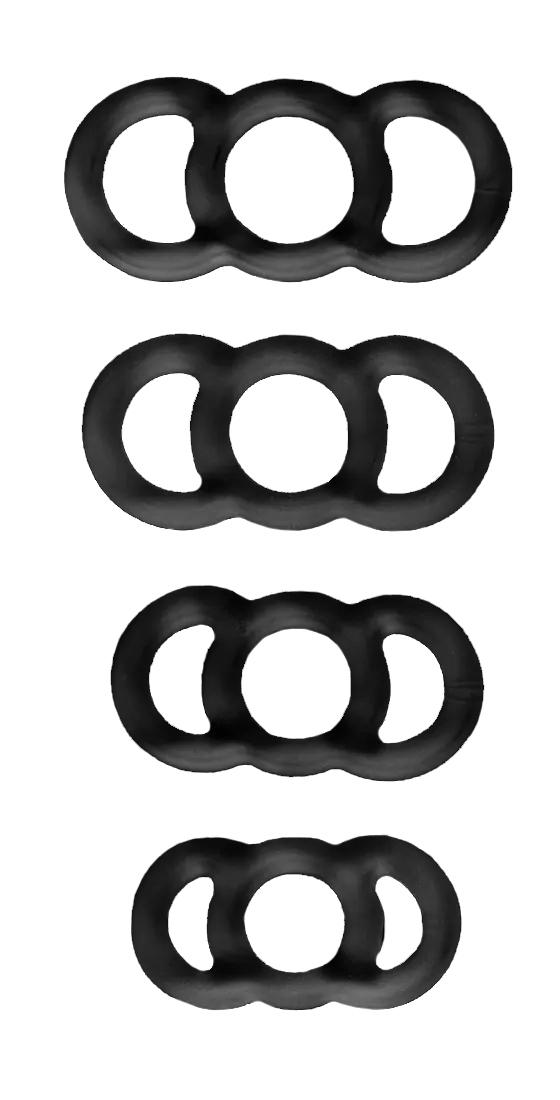 BOOM LuvPump Vacuum master příslušenství silikonové kroužky černé BOOM