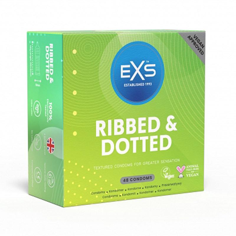EXS Ribbed and Dotted pack Kondomy 48 ks EXS