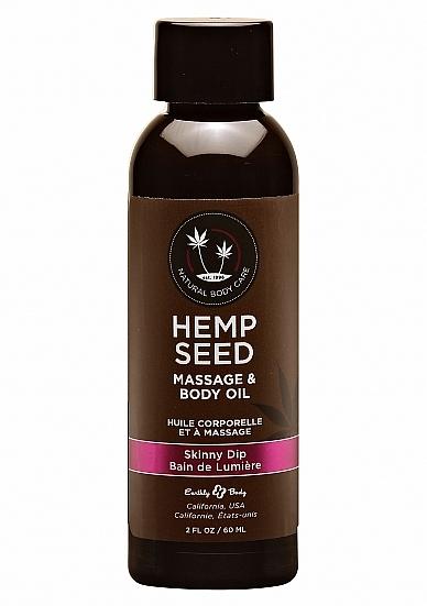 Hemp Seed masážní olej - vanilková cukrová vata 60 ml Earthly Body