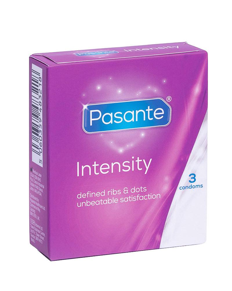 Pasante kondomy Intensity Ribs-Dots 3 ks Pasante