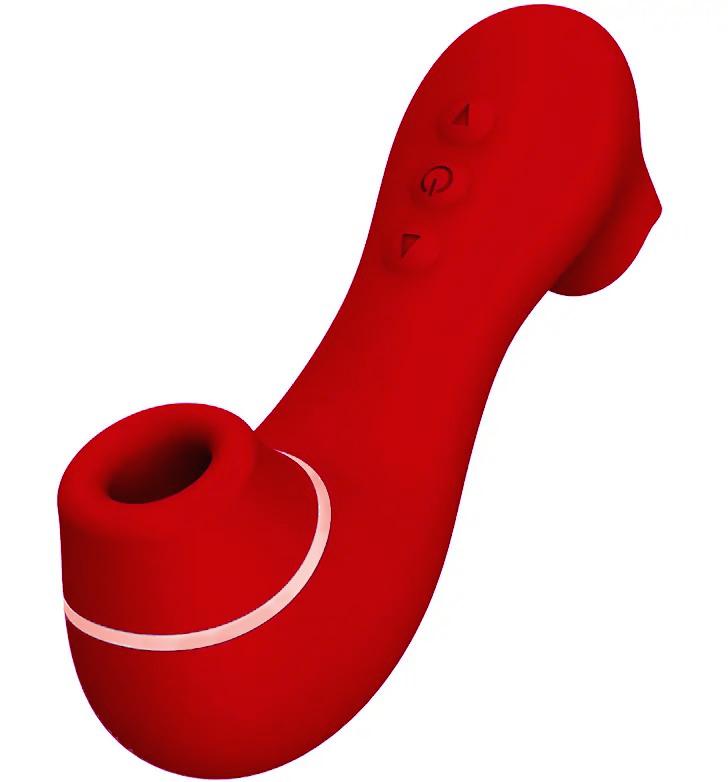 Romant Laurence oboustranný Suction stimulátor klitorisu červený ROMANT
