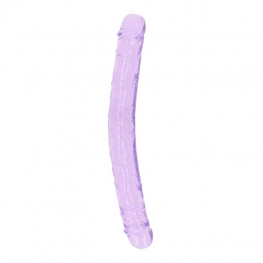 Realrock Oboustranné dildo 34 cm - fialové RealRock
