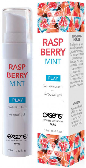 Chladivý stimulační gel Raspberry Mint (15 ml)