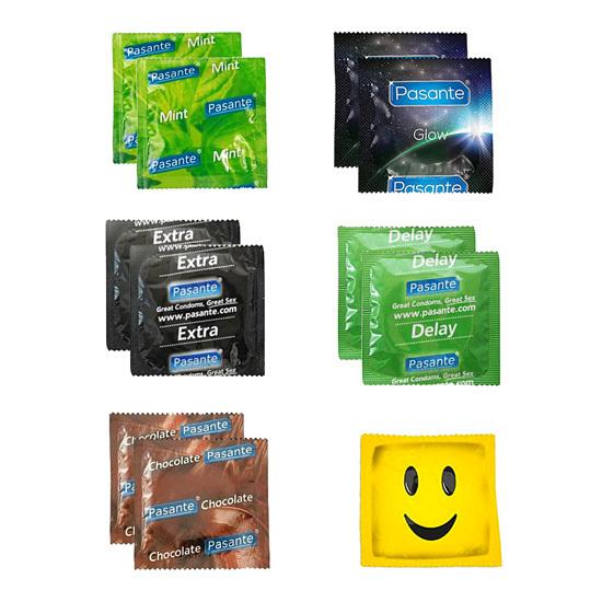 Pasante kondomy - testovací sada 11 ks Pasante