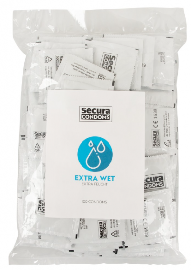 Secura Extra Wet – extra lubrikované kondomy (100 ks)