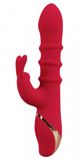 Vibrátor s výběžkem na klitoris Moving Rings (23