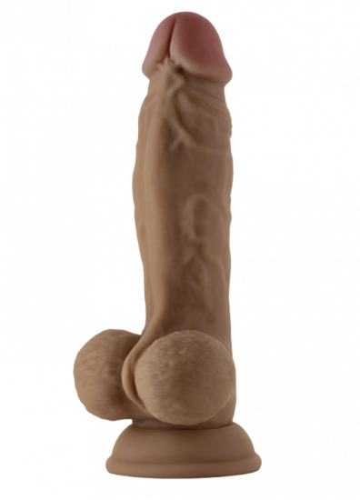 Shaft dildo z dvojitého tekutého silikonu Realistic Dong (24 cm)