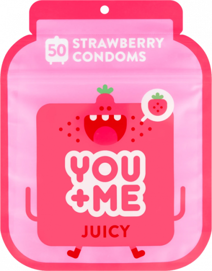 You Me JUICY  –  ochucené kondomy (50 ks)