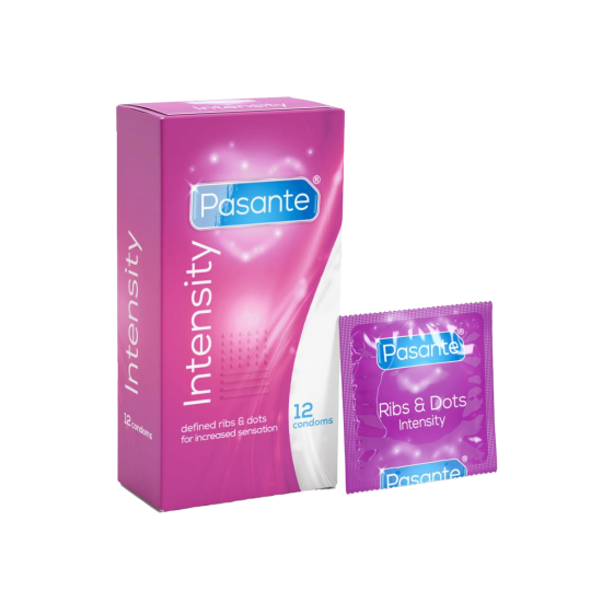 Pasante Ribs & Dots condoms 12pcs