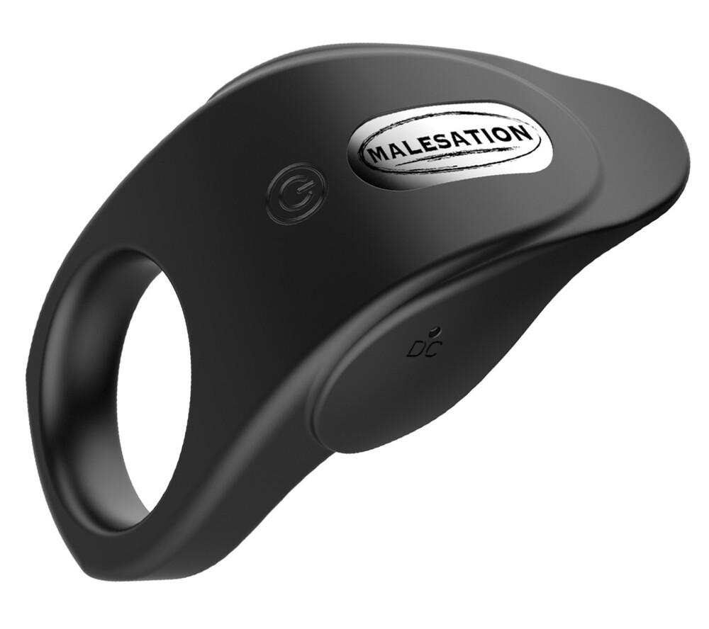 MALESATION Vibro Lust erekční kroužek - černý Malesation