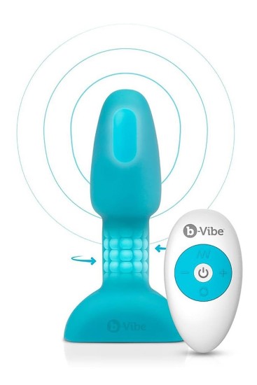 b-Vibe Rimming Petite - tyrkysová