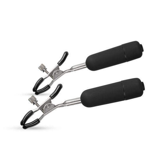 EASYTOYS FETISH COLLECTION Svorky na bradavky s vibračními patronami