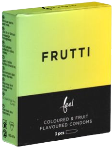Feel «Frutti» smooth condoms with fruity flavour 3 pcs