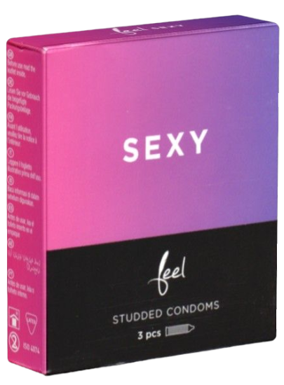 Feel «Sexy» smooth condoms with soft dots 3 pcs