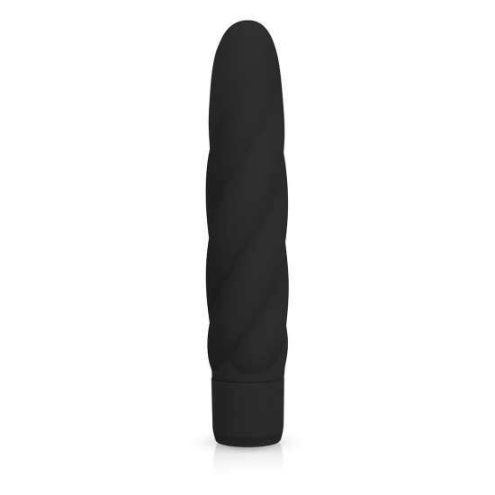 EASYTOYS VIBE COLLECTION Černý silikonový vibrátor