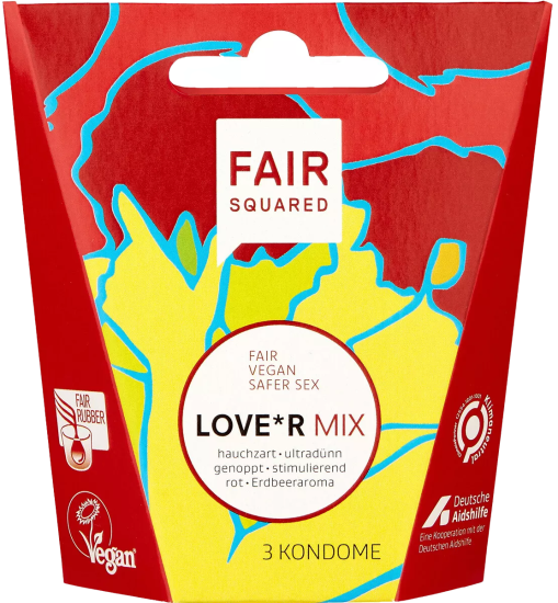 Fair Squared Single: Love*r Mix condoms 3 pcs