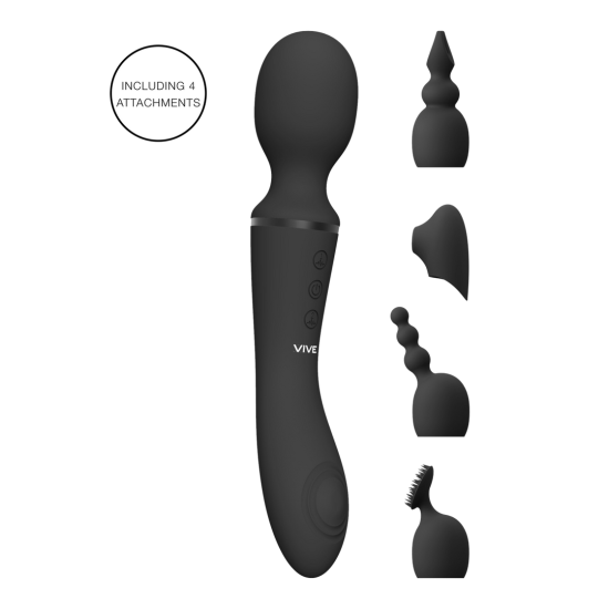 Nami - Vibrace a pulzy hlavice - Černá