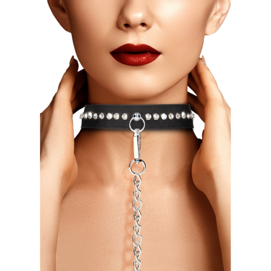 Diamantový obojek se šňůrkou