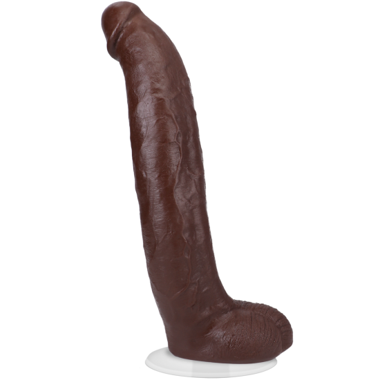 Brickzilla - Realistické ULTRASKYN dildo - 13 / 33 cm - čokoládová