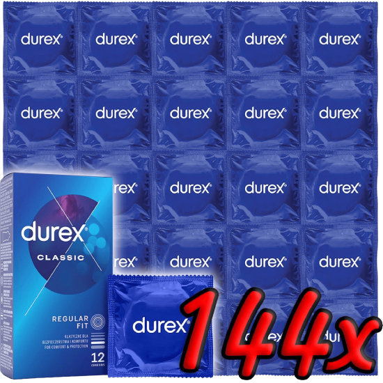 Durex Classic – klasické kondomy (144 ks)