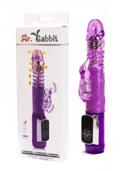 Fialový vibrátor Mr. Rabbit