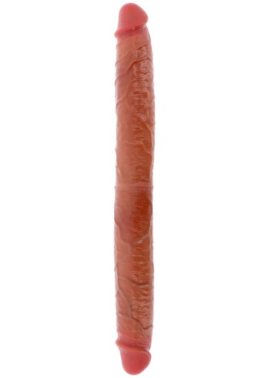 Silikonový dvojitý penis s předkožkou 46 cm