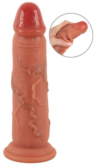 Realistické dildo s pohyblivým povrchem