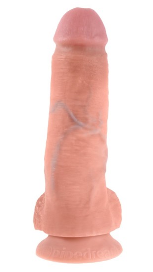 King Cock 8 palcové dildo s varlaty