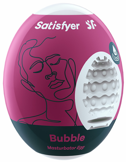 Bubble - Masturbátor Vajčko - Fialové