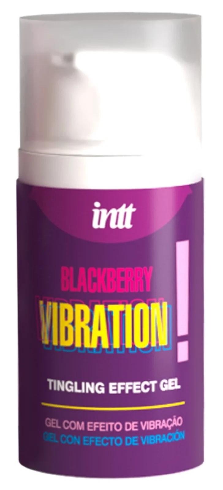intt Vibration Black berry Stimulační gel 15 ml intt