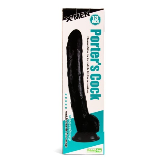 X-MEN Porterův 33 cm penis Černý