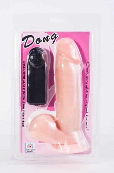 Baile Vibrační dildo s dálkovým ovládáním tělová barva