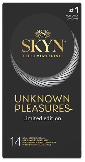 SKYN Unknown Pleasures+ 14's – Sada bezlatexových kondomů