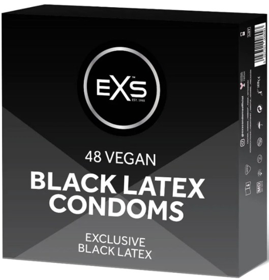 EXS Black Latex – Kondomy (48 kusů)