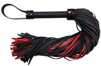ROUGE Leather Flogger (Burgundy with Black Accessories Ananconda)