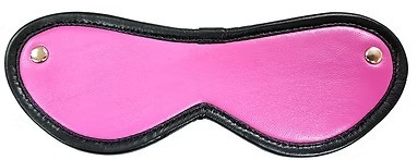 ROUGE Leather Blindfold Eye Mask Pink