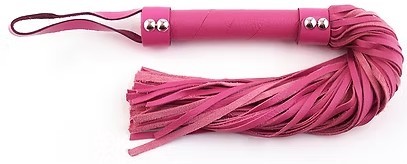 ROUGE Short leather flogger pink