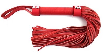 ROUGE Short leather flogger red